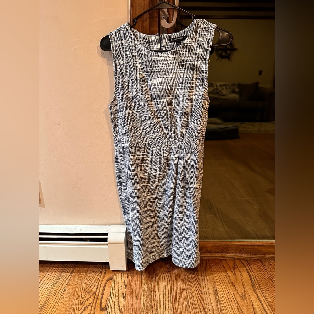 Banana Republic Blue and White Checkered Dress 10P SUPER CUTE